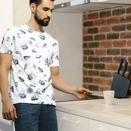 Huetrap Men White & Navy Printed Round Neck T-Shirt-image-48