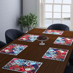 ROMEE Set of 6 Multicoloured Printed Table Mats-17