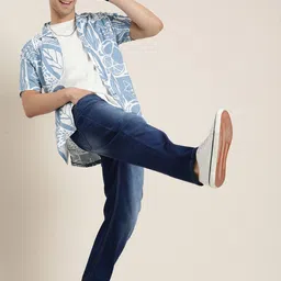 HERE&NOW Men Light Fade Stretchable Mid-Rise Jeans-image-67