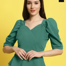 Metronaut Women Pack Of 2 Sweetheart Neck Crop Top-picture-38