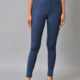 elleven Women Knitted Solid Ankle-Length Leggings-image-95