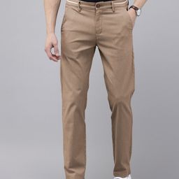GENIPS Men Textured Slim Fit Trousers-picture-34