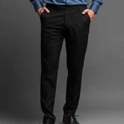 ARISTOBRAT Men Tapered Fit Formal Trousers-image-89