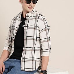 HERE&NOW Opaque Checked Casual Shirt-picture-25