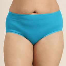 Sztori Women Plus Size Solid High-Rise Hipster Brief-image-91