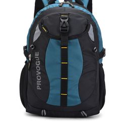 Provogue Unisex Black & Blue Backpack With Rain Cover-36