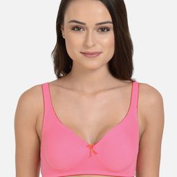 mod & shy Pink & Orange Solid Non-Wired Non Padded Everyday Bra MS203M-Pink-picture-50