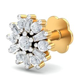 KUBERBOX 18K Yellow Gold Diamond Sanjana Nose Stud-38