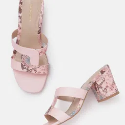 Allen Solly Snake Skin Textured Block Heel-25
