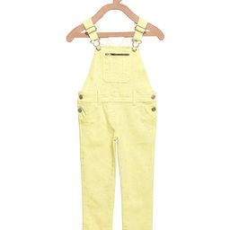 Cherry Crumble Girls Yellow Printed Dungarees-picture-28