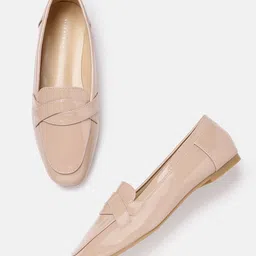 Allen Solly Women Nude-Coloured Solid Loafers-20