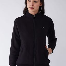FEMEA Women Black Solid Sweatshirt-picture-48