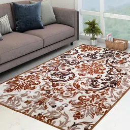 Athom Trendz Multicoloured Ethnic Motifs Printed Anti-Skid Carpet-image-13