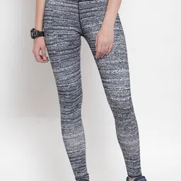 Boston Club Women Black & White Printed Skinny-Fit Tights-image-15
