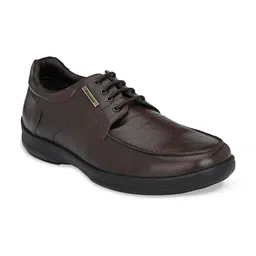 Alleviater Men Coffee Brown Solid Derbys-image-11