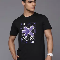 HRX by Hrithik Roshan Men Brand Logo Printed T-shirt-picture-49
