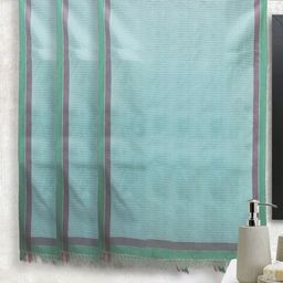Athom Trendz Set of 3 Multicoloured Solid Bath Towels-10