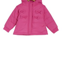 MINI KLUB Girls Pink Solid Puffer Jacket-image-61