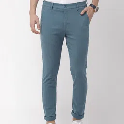 HIGHLANDER Men Blue Slim Fit Chinos-picture-39
