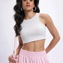 glitchez Ribbed Sleeveless Crop Top-17