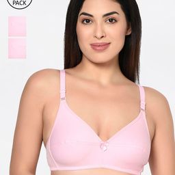 Bodycare Pack Of 3 Solid Non-Wired Non Padded Everyday Bra 1581PI-picture-55