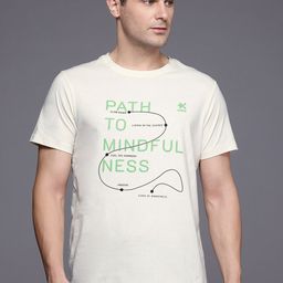 HRX by Hrithik Roshan Typography Print Pure Cotton Yoga T-shirt-image-87