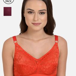 mod & shy Pack of 2 Assorted Solid Non-Wired Non Padded Everyday Bra MS15787M-1