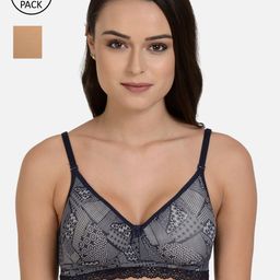 mod & shy Pack of 2 Assorted Solid Non-Wired Lightly Padded T-shirt Bra MS80190M-8