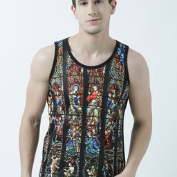Wear Your Mind Men Multicoloured Printed Scoop Neck T-shirt-image-85