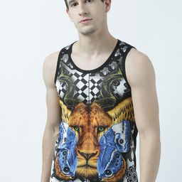 Wear Your Mind Men Multicoloured Printed Scoop Neck T-shirt-image-84