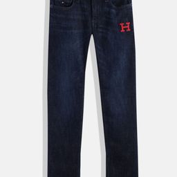Tommy Hilfiger Boys Slim Fit Light Fade Embroidered Sustainable Stretchable Jeans-image-12