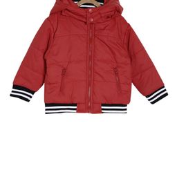 MINI KLUB Boys Red Solid Detachable Hood Puffer Jacket-picture-26