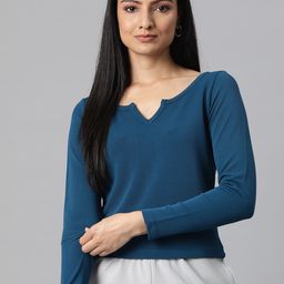 Popnetic Teal Crop Top-image-43