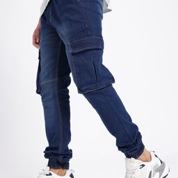 glitchez Men Relaxed Fit Light Fade Jogger Jeans-image-100