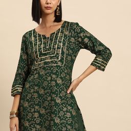 all about you Floral Printed Liva Kurti-image-70