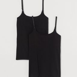H&M Women Black Mama 2-Pack Nursing Tops-image-60