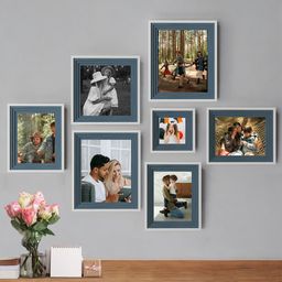 Art Street Blue 7 Pieces Wall Photo Frame-13