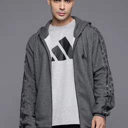 ADIDAS 3-Stripes French Terry Full Zip Hooded Sweatshirt-picture-19