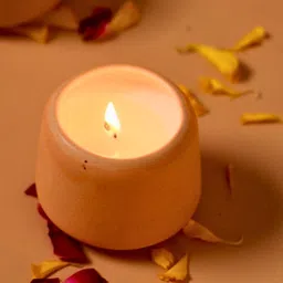 WEAVING HOMES Yellow Mogra Scented Candle-image-34