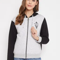 AGIL ATHLETICA Women Black Striped Open Front Jacket-picture-0