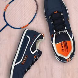 HIROLAS Men Navy Blue Running Shoes-image-53