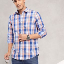 Nautica Classic Checked Pure Cotton Casual Shirt-picture-49