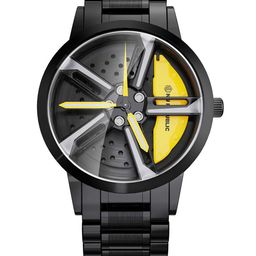 Nu Republic Unisex Motorhead GT3 with 360deg Spinning Car Rim Design Dial Watch NUR6025BY-image-11