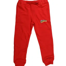 Superman Red Kids Solid Joggers-image-104
