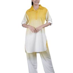 Eilaa Women Ombre Regular Kurti with Palazzos-4
