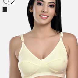 StyFun Pack of 2  Black & Beige Cotton Bra-52