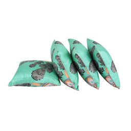 Portico New York Green Set of 4 Printed 16"x16" Square Cushion Covers-58