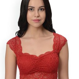 mod & shy Red Solid Non-Wired Lightly Padded Bralette Bra MS43-picture-14