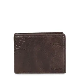 Alvaro Castagnino Men Brown Textured Two Fold Wallet-picture-34
