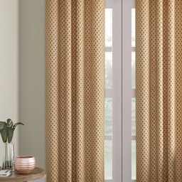 Soumya Brown Single Long Door Curtain-9